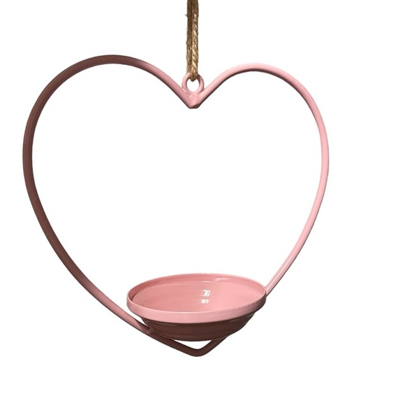 Other Hanging Heart Shaped Love And House Bird Feeder Or Bath 8 Tall